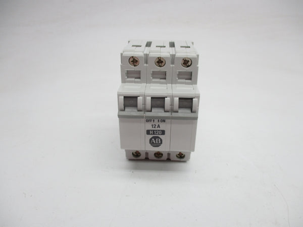 ALLEN BRADLEY 1492-CB3H120 SER. B 480VAC 12A NSMP