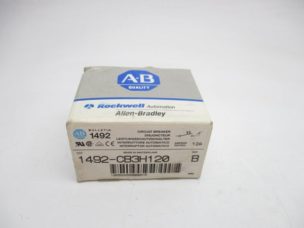 ALLEN BRADLEY 1492-CB3H120 SER. B 480VAC 12A NSMP