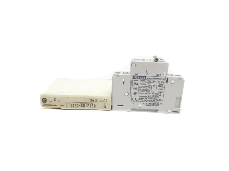 ALLEN BRADLEY 1492-CB1F150 SER. B 277VAC 15A NSMP