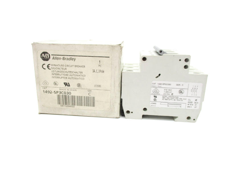 ALLEN BRADLEY 1492-SP3C030 SER. C 415VAC 3A NSMP