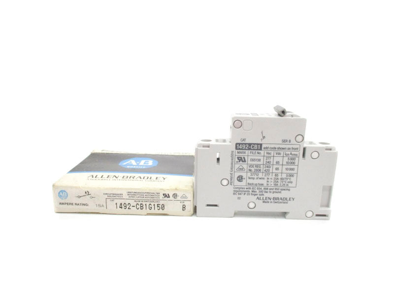 ALLEN BRADLEY 1492-CB1G150 SER. B 277V 15A NSMP