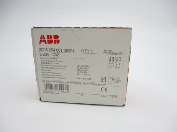 ABB 2CDS254001R0324 S204-C32 400V 32A NSMP