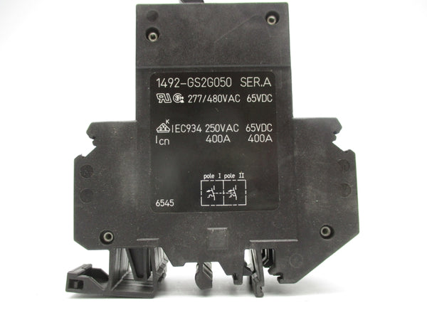 ALLEN BRADLEY 1492-GS2G050 SER. A 277/480VAC 5A NSNP