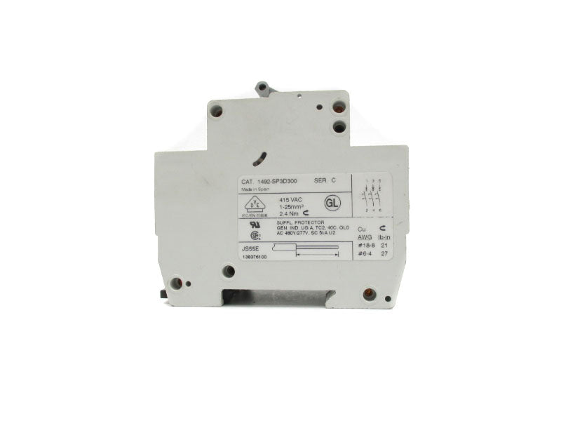 ALLEN BRADLEY 1492-SP3D300 SER. C 415VAC 30A UNMP