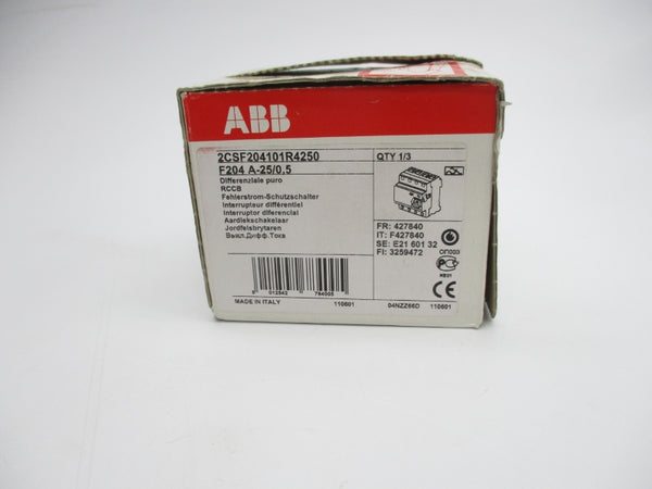 ABB 2CSF204101R4250 F204A-25/0,5 400V 25A NSMP