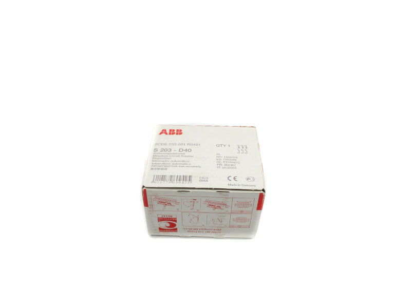 ABB 2CDS253001R0401 S203-D40 40A NSFS