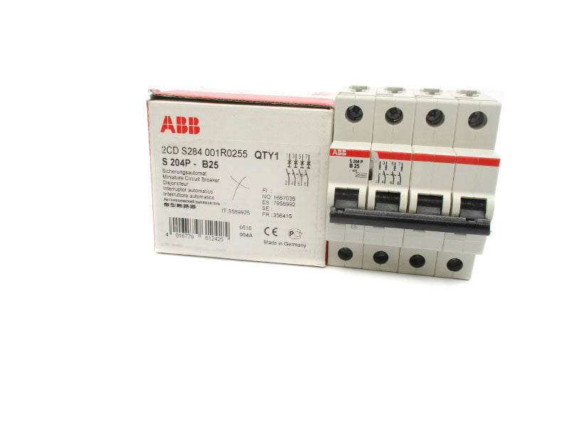 ABB 2CDS284001R0255 S204P-B25 400V 25A NSMP
