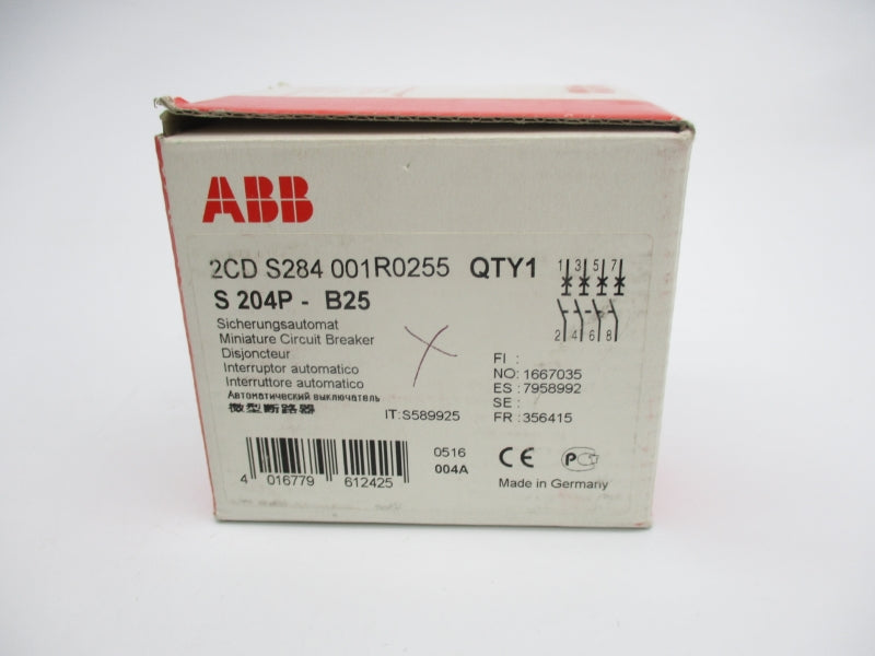 ABB 2CDS284001R0255 S204P-B25 400V 25A NSMP