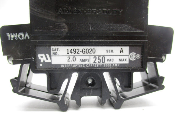 ALLEN BRADLEY 1492-G020 SER. A 250VAC 2.0A NSNP