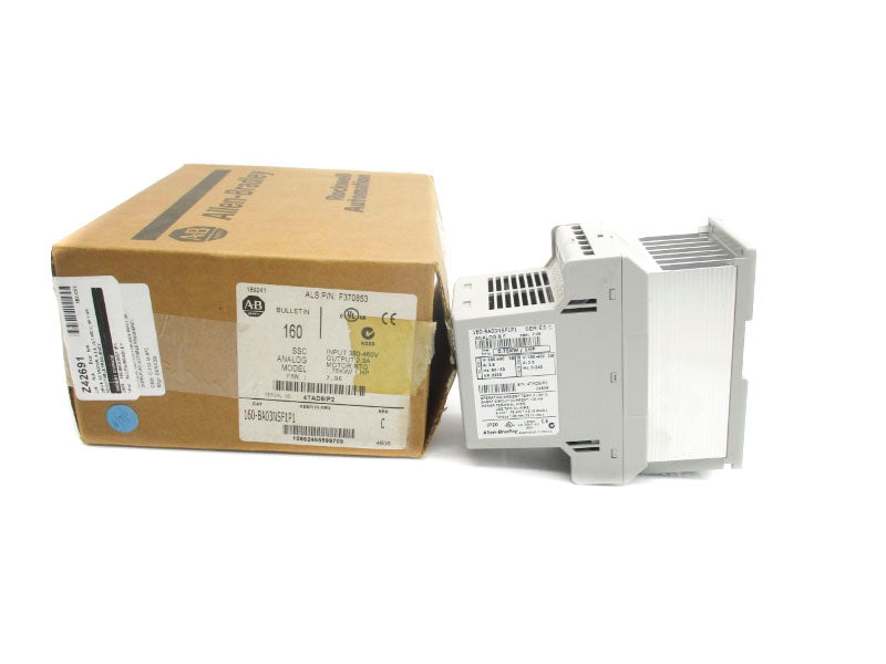 ALLEN BRADLEY 160-BA03NSF1P1 SER. C F/W 7.06 380-460V 2.8A (BR/WH) NSMP