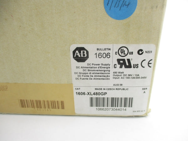 ALLEN BRADLEY 1606-XL480GP SER. A 200-240VAC 13A (BR/WH) NSMP