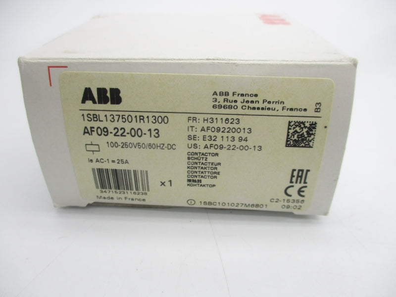 ABB AF09-22-00-13 1SBL137501R1300 100-250V NSMP