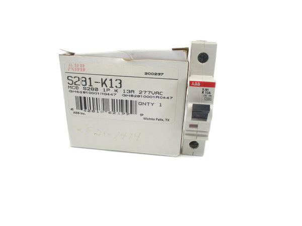 ABB S281-K13 277VAC 13A NSMP