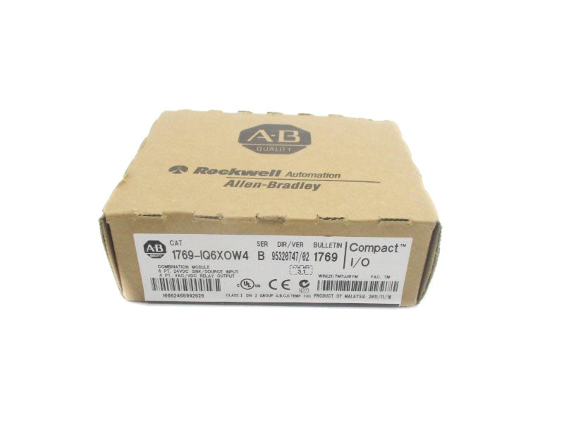 ALLEN BRADLEY 1769-IQ6XOW4 SER. B 24VDC DATE: 2011 NSFS