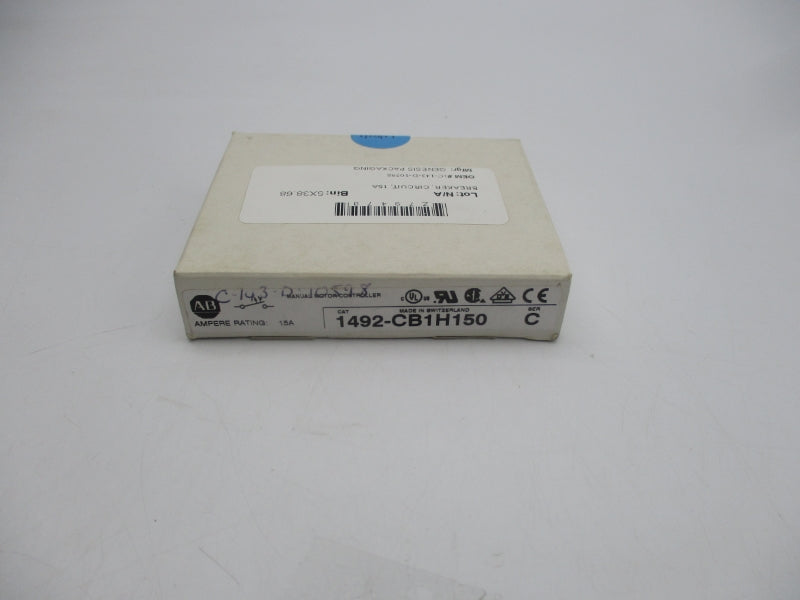 ALLEN BRADLEY 1492-CB1H150 SER. C 277VAC 15A (WH) NSMP