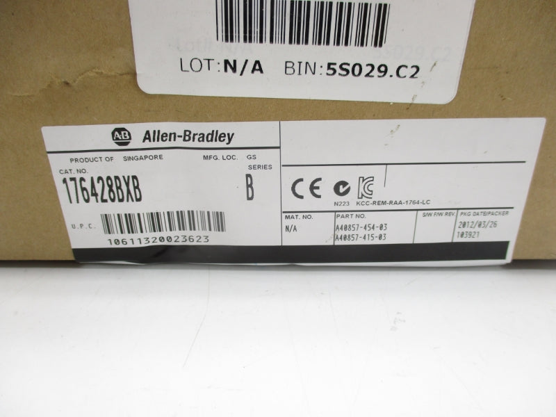 ALLEN BRADLEY 1764-28BXB SER. B DATE: 2012 NSFS