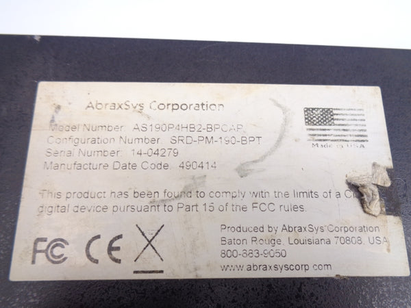 ABRAXSYS SRD-PM-190-BPT AS190P4HB2-BPCAP 24VDC NSNP