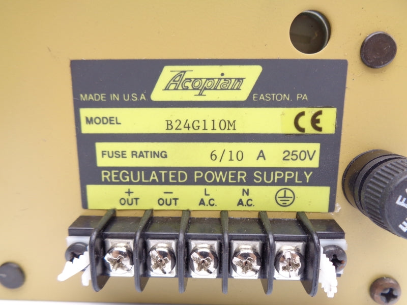 ACOPIAN B24G110M 250V 6/10A NSNP