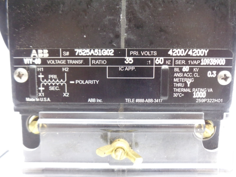 ABB VIY-60 4200V (AS PICTURED) NSNP
