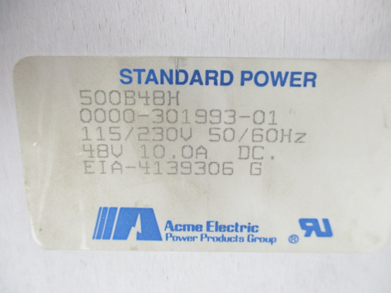ACME ELECTRIC 500B48H 115/230V UNMP