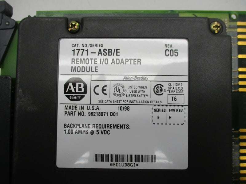 ALLEN BRADLEY 1771-ASB SER. E F/W H NSNP