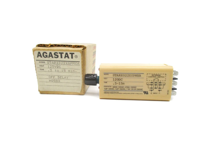 AGASTAT STARX022XSPMXA 125VDC .5-15MIN NSMP