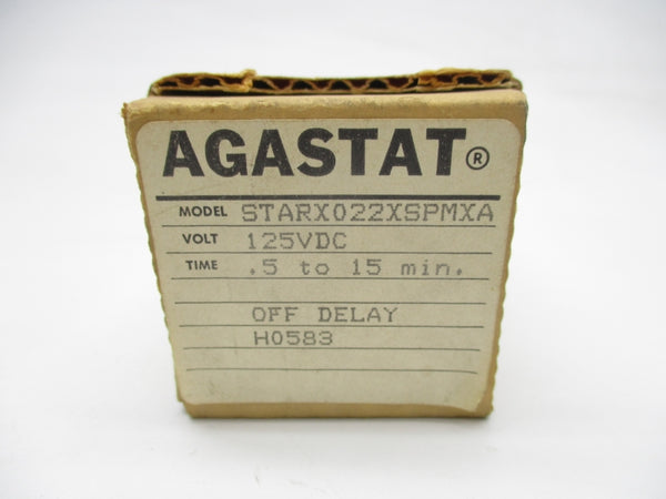 AGASTAT STARX022XSPMXA 125VDC .5-15MIN NSMP