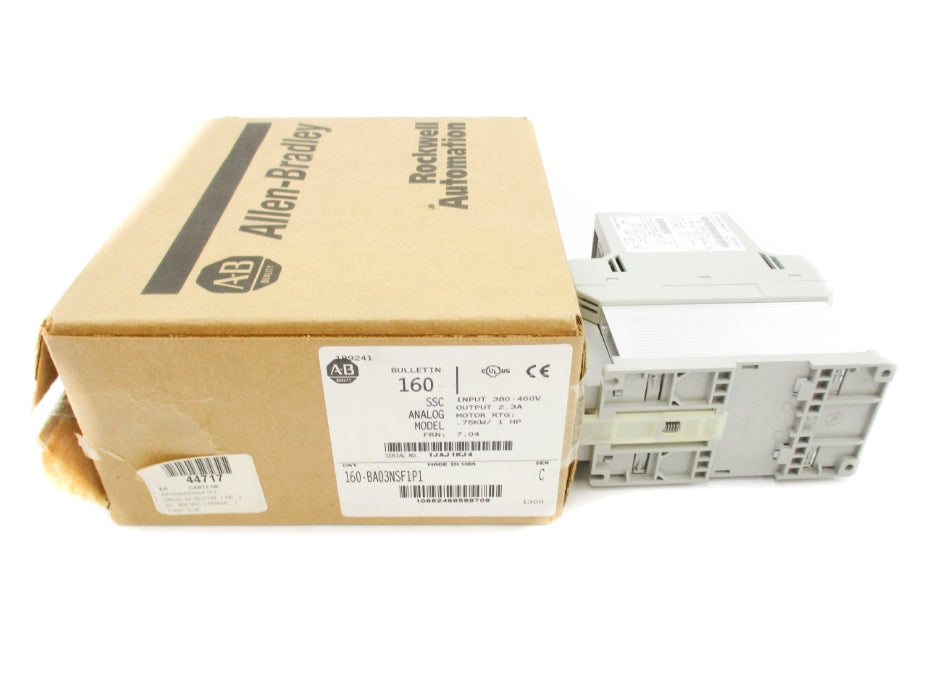 ALLEN BRADLEY 160-BA03NSF1P1 SER. C F/W 7.04 (BR/WH) NSMP