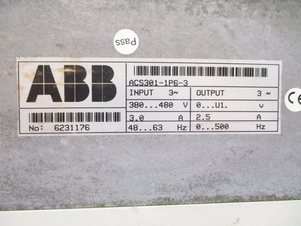 ABB ACS301-1P6-3 UNMP