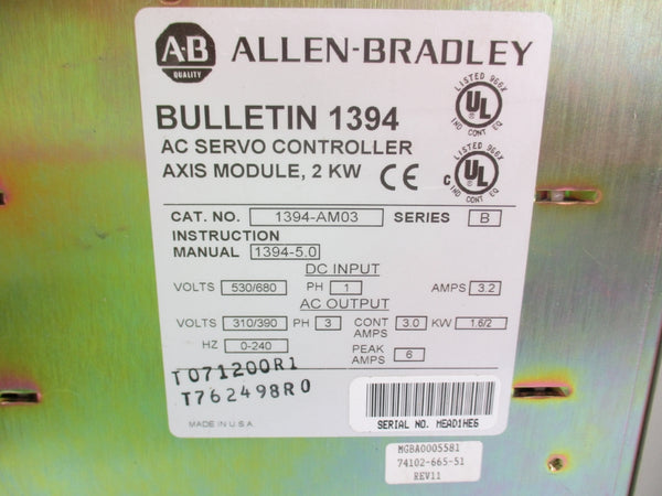 ALLEN BRADLEY 1394-AM03 SER. B REMAN