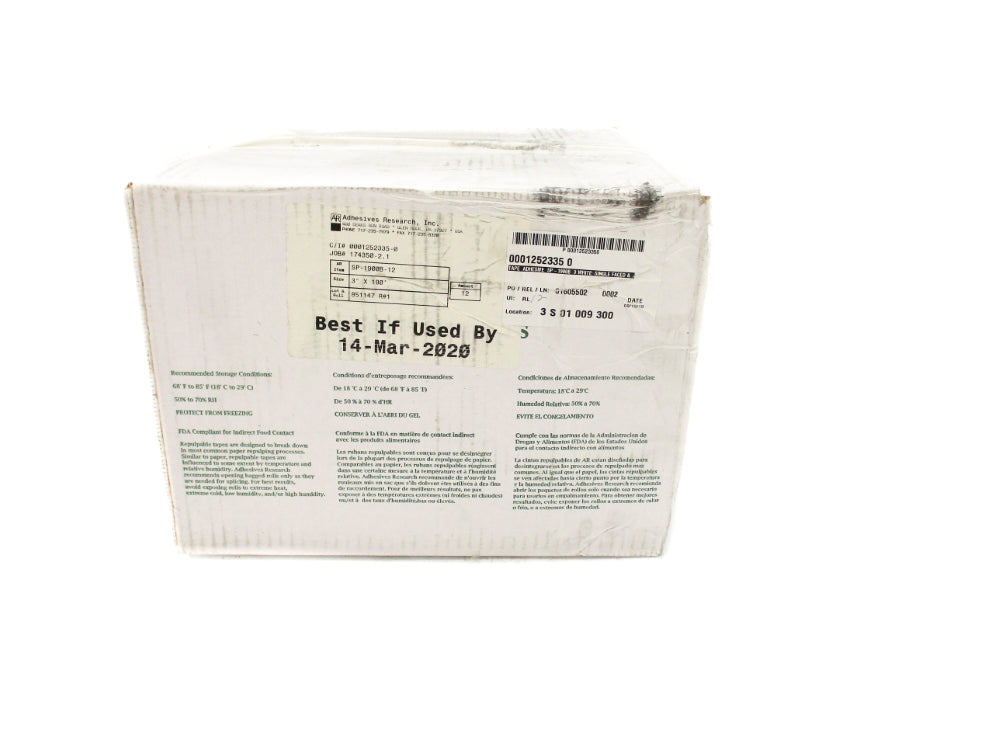 ADHESIVE RESEARCH SP-1900B-12 NSFS