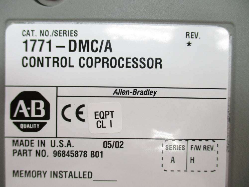 ALLEN BRADLEY 1771-DMC/A SER. A F/W H REMAN