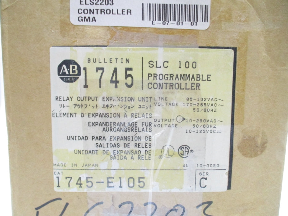 ALLEN BRADLEY 1745-E105 SER. C NSMP