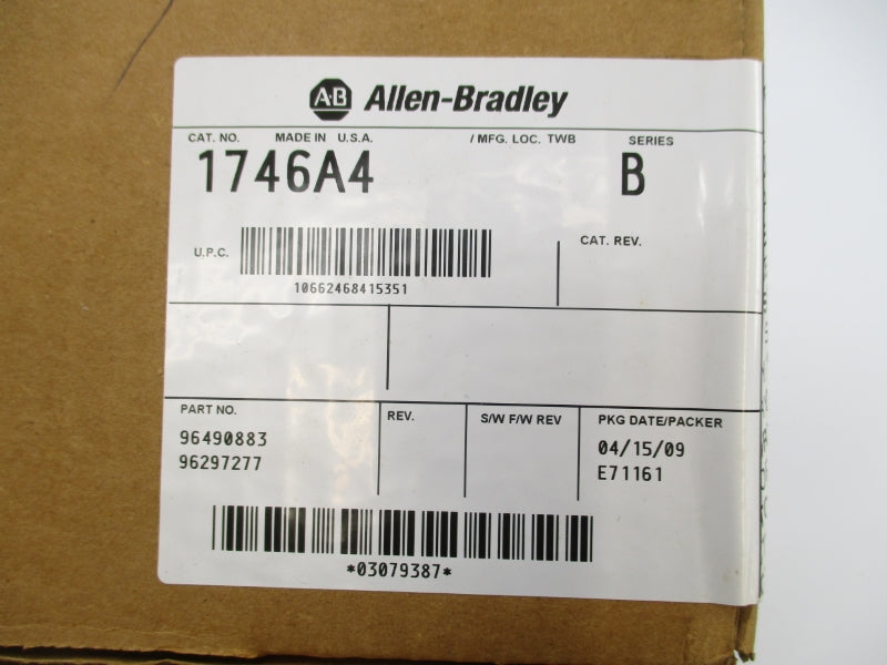 ALLEN BRADLEY 1746-A4 SER. B DATE: 2009 NSFS