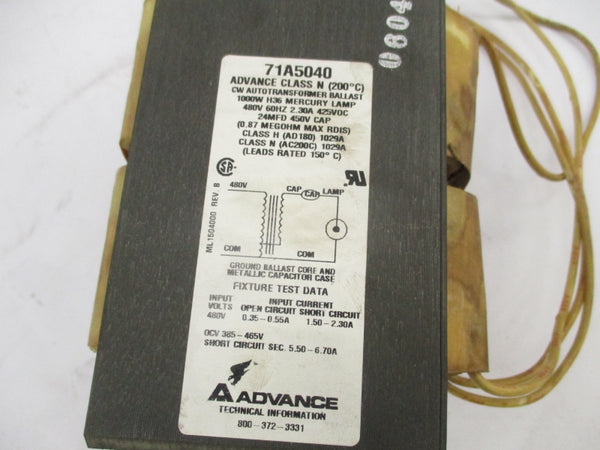 ADVANCE 71A5040 480V 5.50-6.70A NSNP