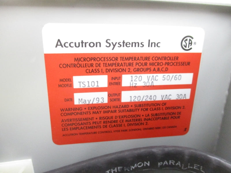 ACCUTRON SYSTEMS TS101 120/240VAC 30A NSMP