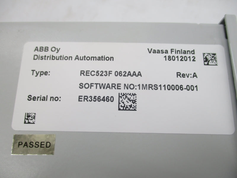ABB REC523F062AAA 1MRS110006-001 NSMP