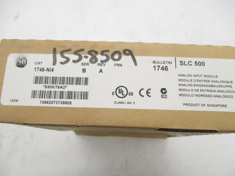 ALLEN BRADLEY 1746-NI4 SER. B DATE: 2008 NSFS