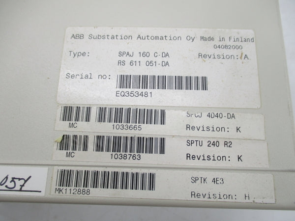 ABB SPAJ160C-DA 80-265V 5A NSMP