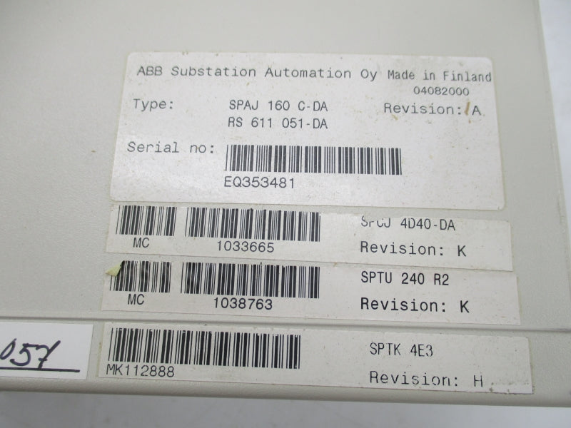 ABB SPAJ160C-DA 80-265V 5A NSMP