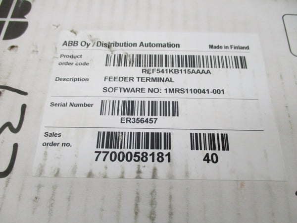 ABB REF541KB115AAAA NSFS