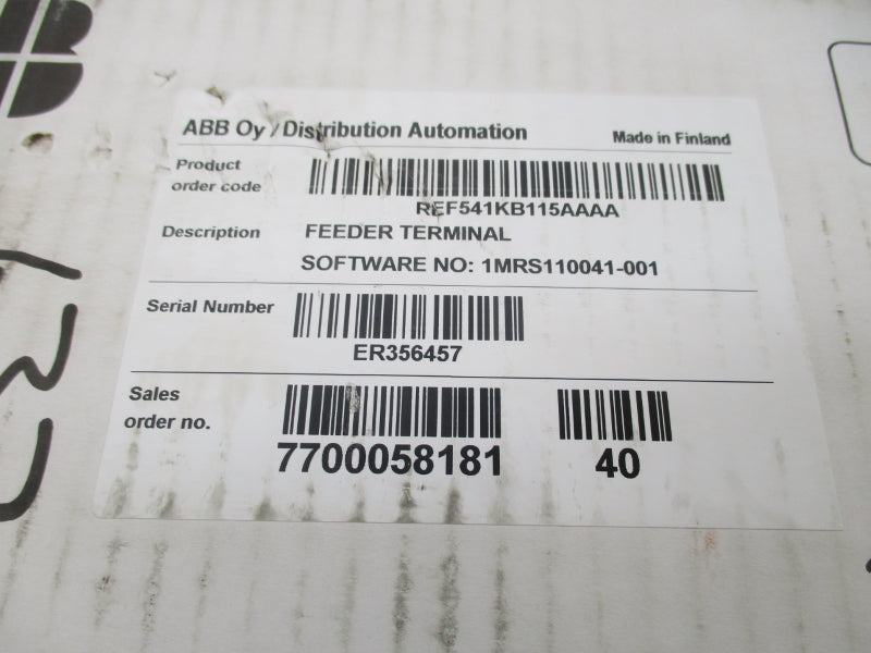 ABB REF541KB115AAAA NSFS