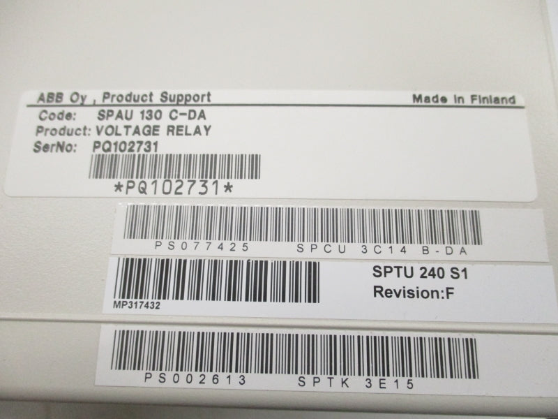 ABB SPAU130C-DA 80-265V NSMP