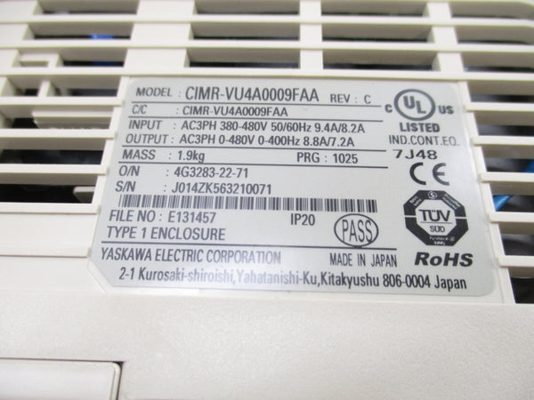 YASKAWA CIMR-VU4A0009FAA NSMP