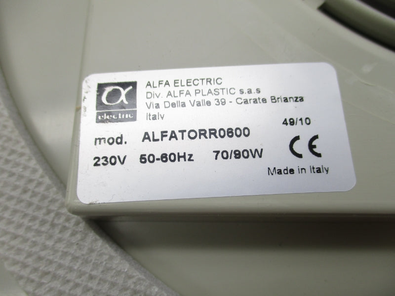 ALFA ELECTRIC ALFATORR0600N 230V NSMP