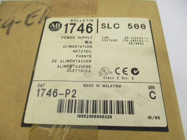 ALLEN BRADLEY 1746-P2 SER. C 170-265VAC DATE: 2005 NSFS