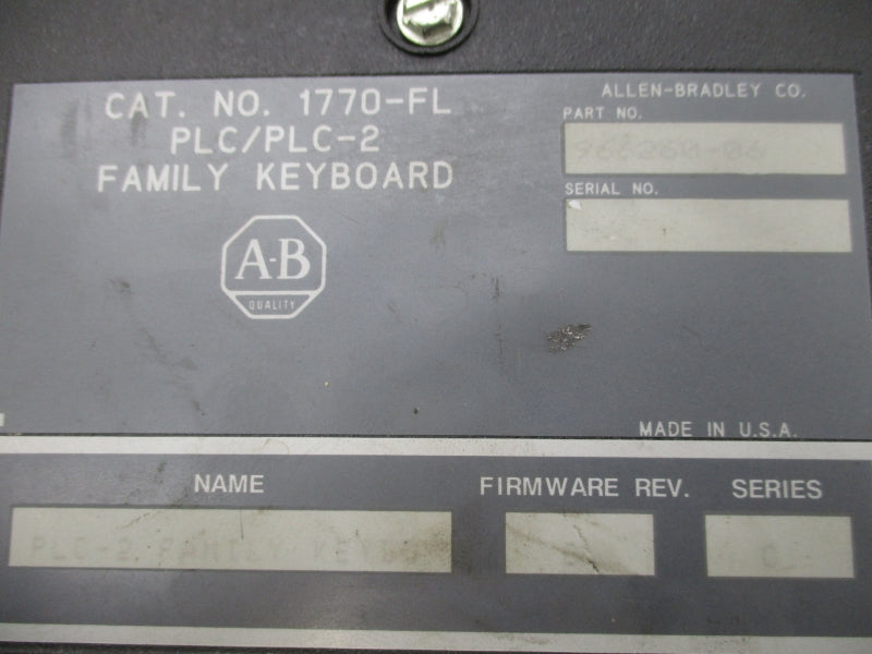 ALLEN BRADLEY 1770-FL SER. C UNMP