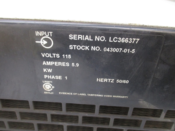 ABICOR BINZEL BWC-3 043007-01-5 115V 5.9A UNMP