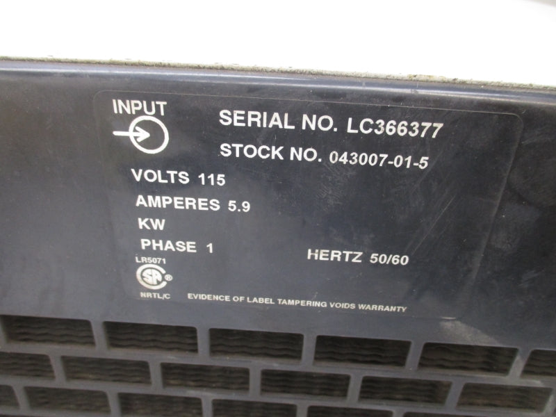 ABICOR BINZEL BWC-3 043007-01-5 115V 5.9A UNMP