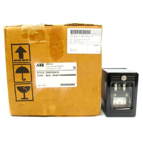 ABB 289B359A19 MG-6 62VDC NSMP